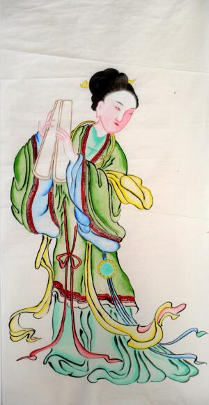 聊城：非遗画家董友环近百种画作展现中堂画之美