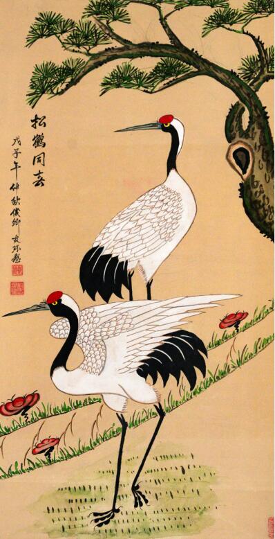聊城：非遗画家董友环近百种画作展现中堂画之美