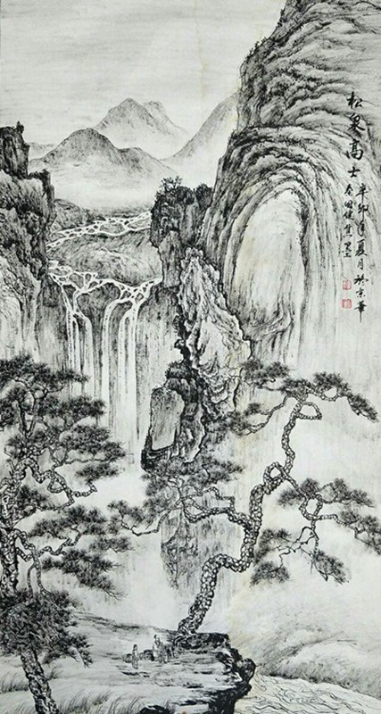 欣赏秦老九十幅竖幅山水中堂，笔墨苍润、气韵生动，值得收藏