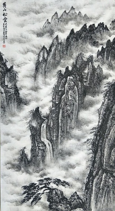 欣赏秦老九十幅竖幅山水中堂，笔墨苍润、气韵生动，值得收藏
