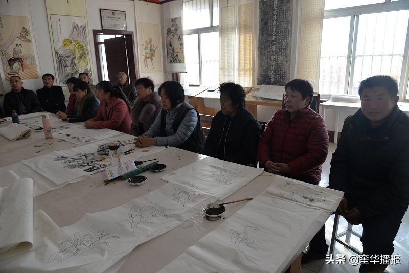 山东茌平：学习董庄中堂画绘画技艺免费，每天还补助5元钱