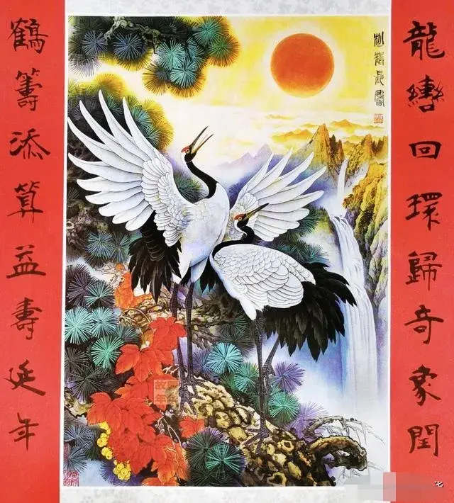 中堂年画一一出自大名鼎鼎的杨柳青画社