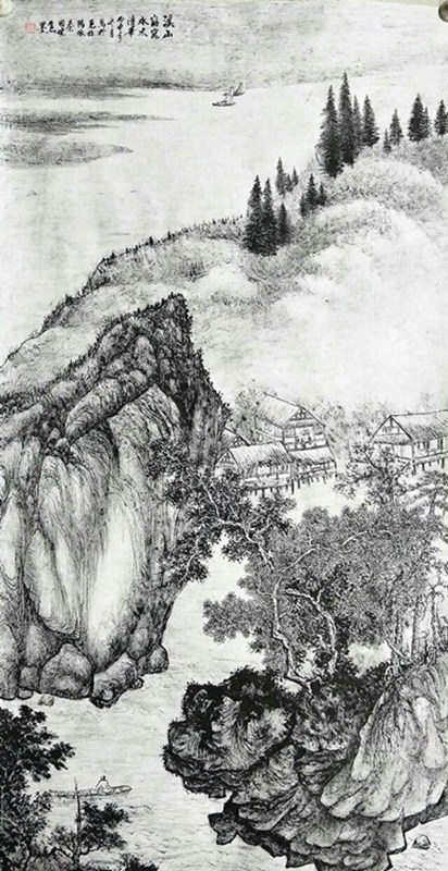欣赏秦老九十幅竖幅山水中堂，笔墨苍润、气韵生动，值得收藏