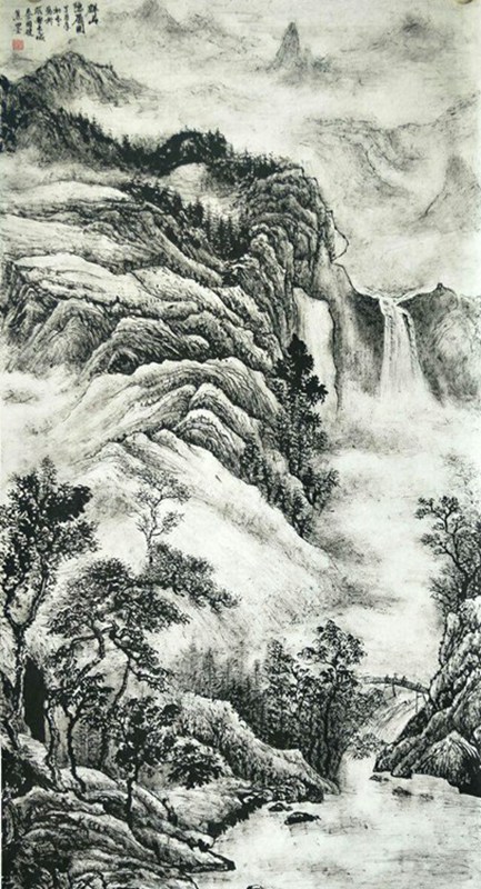 欣赏秦老九十幅竖幅山水中堂，笔墨苍润、气韵生动，值得收藏