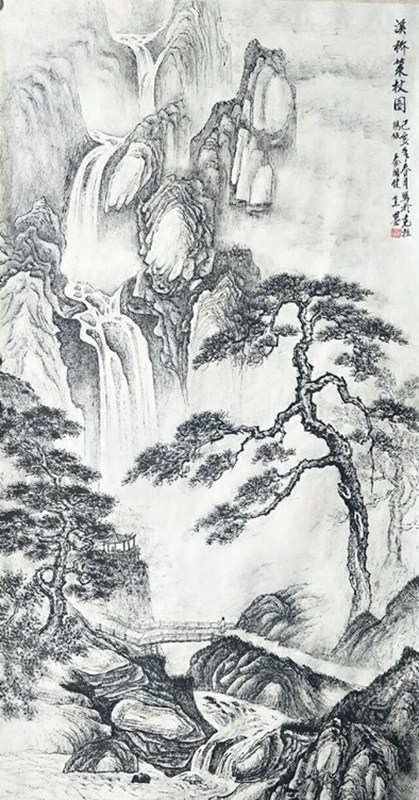 欣赏秦老九十幅竖幅山水中堂，笔墨苍润、气韵生动，值得收藏
