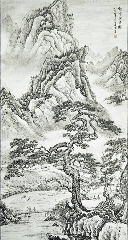 欣赏秦老九十幅竖幅山水中堂，笔墨苍润、气韵生动，值得收藏