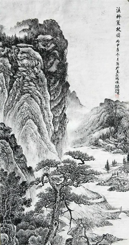 欣赏秦老九十幅竖幅山水中堂，笔墨苍润、气韵生动，值得收藏